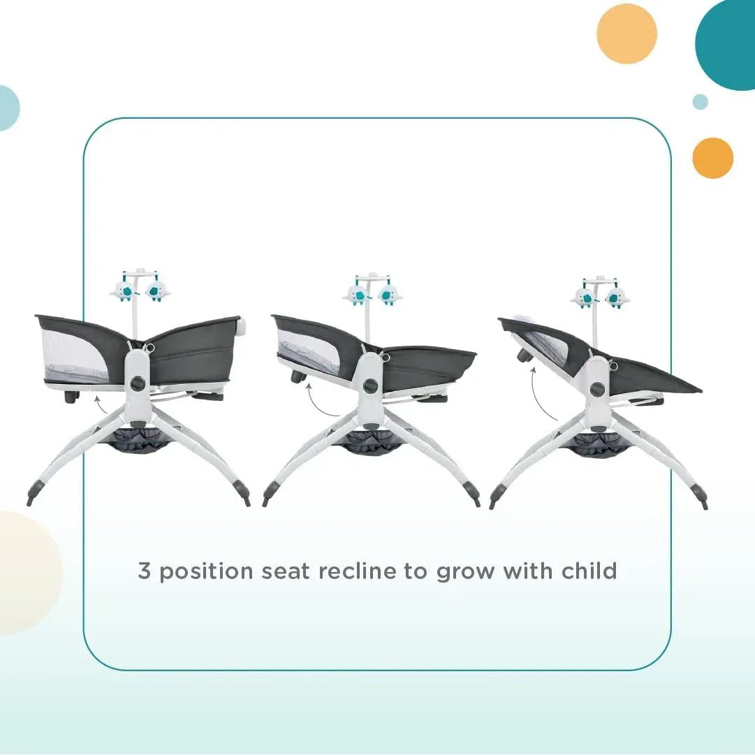 Mastela 6 - in - 1 Multi - Function Baby Bassinet – Cradle, Rocker, Seat, Playpen & Travel Cot - Adenzo Comfies