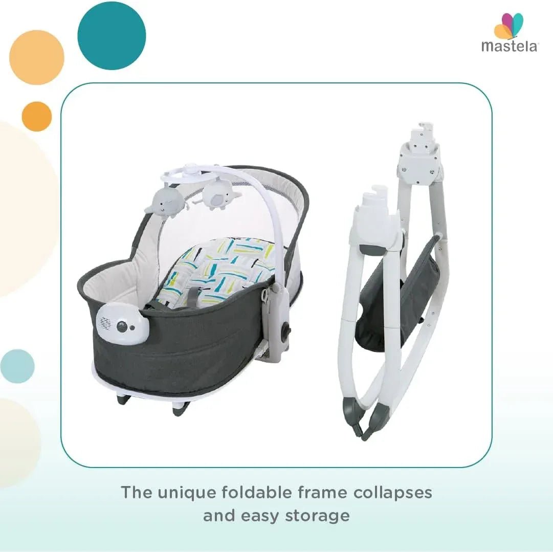 Mastela 6 - in - 1 Multi - Function Baby Bassinet – Cradle, Rocker, Seat, Playpen & Travel Cot - Adenzo Comfies