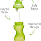 Munchkin Mighty Grip Cups with Straw | Trainer Toddler & Baby Bottle with Straw| BPA Free | Non Spill |Leakproof | Baby Weaning Cup from 12+ Months |Toddler Bottle - Adenzo Comfies