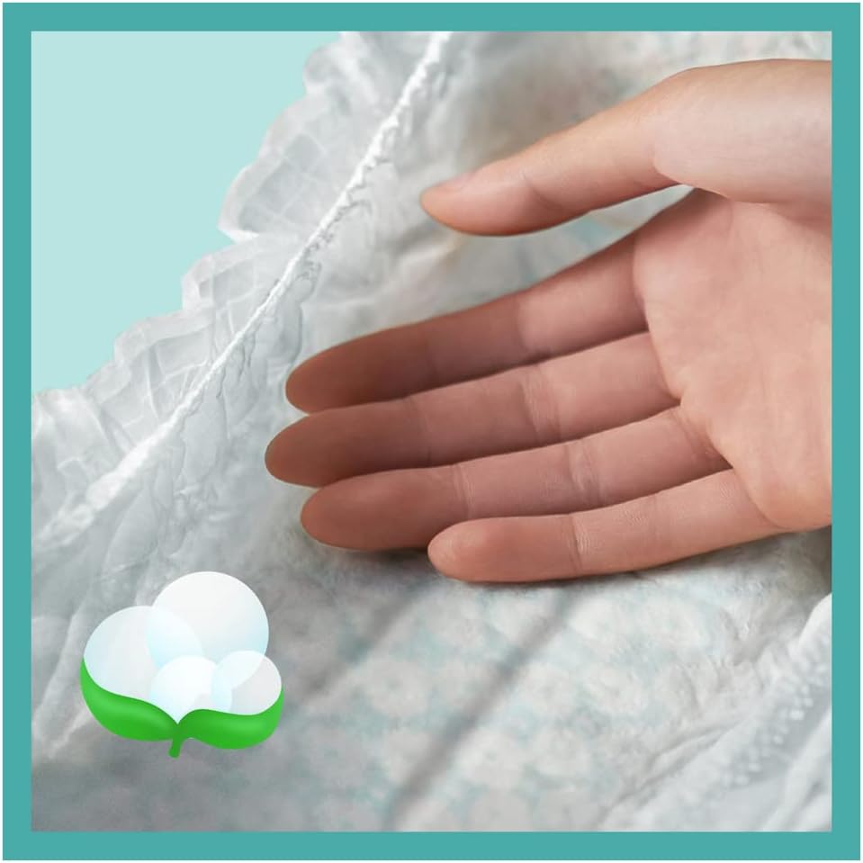 Pampers Baby-Dry Baby Diapers Size 2 3-8 kg 62 count, Up to 12 Hours Dry and Double Barrier Anti-Leak