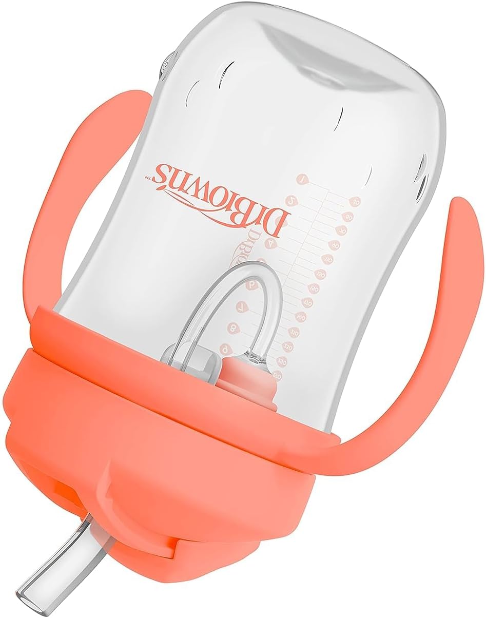 Dr. Brown's Milestones Baby's First Straw Cup, Coral, 1-Pack. - Adenzo Comfies
