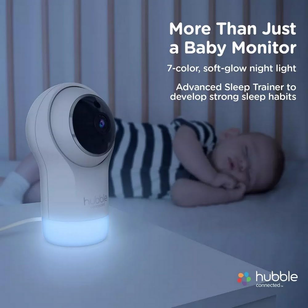 Hubble Nursery Pal Glow Plus – Smart Baby Monitor with Touchscreen & Wi-Fi
