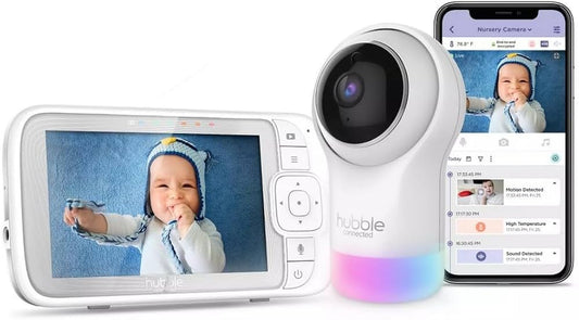 Hubble Nursery Pal Glow Plus – Smart Baby Monitor with Touchscreen & Wi-Fi