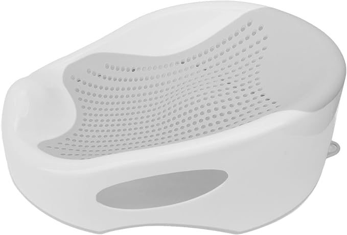 Baby Bathtub, Slipless Bath Tub Safe Comfortable, Soft Silicone Lying Support Bracket Bath Tub . - Adenzo Comfies