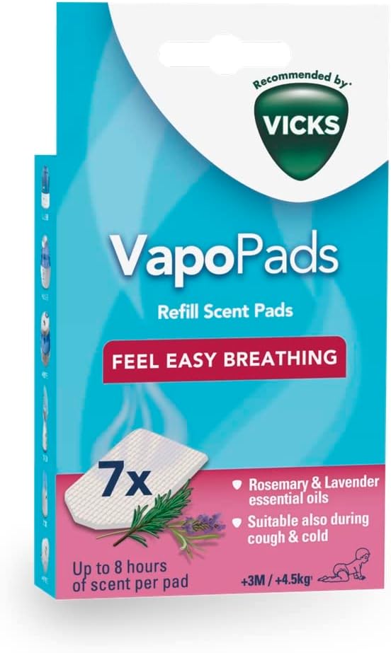 Vicks VapoPads Original Menthol Scent Refill Pads for Vicks Humidifiers and Sinus Inhalers, 20-Pack - Adenzo Comfies