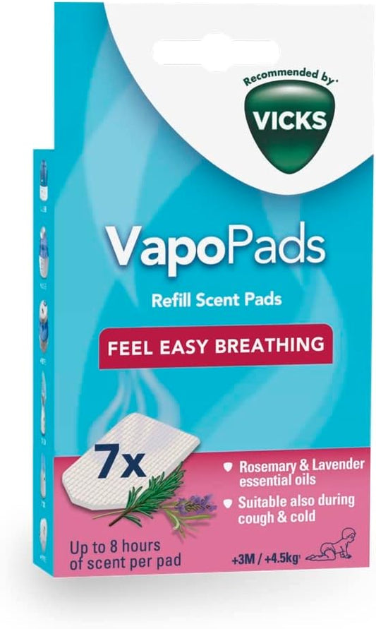 Vicks VapoPads Original Menthol Scent Refill Pads for Vicks Humidifiers and Sinus Inhalers, 20-Pack - Adenzo Comfies
