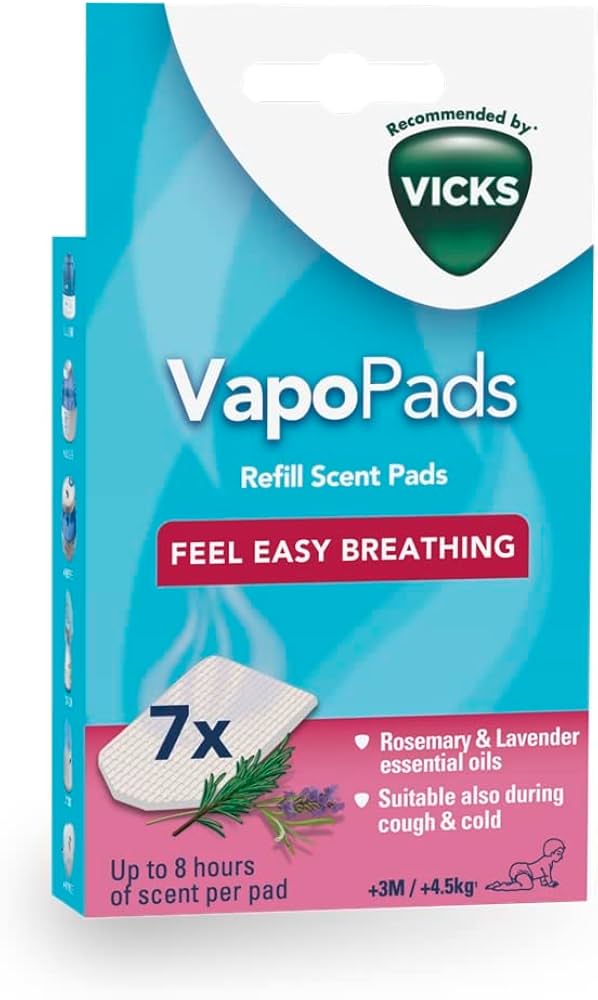 Vicks VapoPads Original Menthol Scent Refill Pads for Vicks Humidifiers and Sinus Inhalers, 20-Pack - Adenzo Comfies