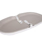 Ubbi Baby Foam Changing Pad, Easy to Clean with Detachable Base, Taupe | Wipeable Waterproof Foam Pad, Safety Strap & Non-Skid Feet, Easy to Clean. - Adenzo Comfies