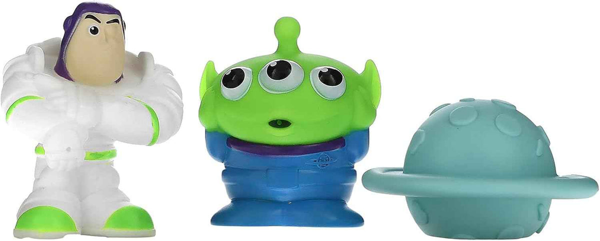 The First Years Disney/Pixar Toy Story Squirting Bath Toys – Buzz Lightyear, Alien, and Planet, 6-18 Months, 3 Count
