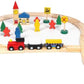 Wooden Railway Set, DIY 8 Glyph Track Set Wooden Track and Train Pack Great Gift for Girls and Boys Kids Child