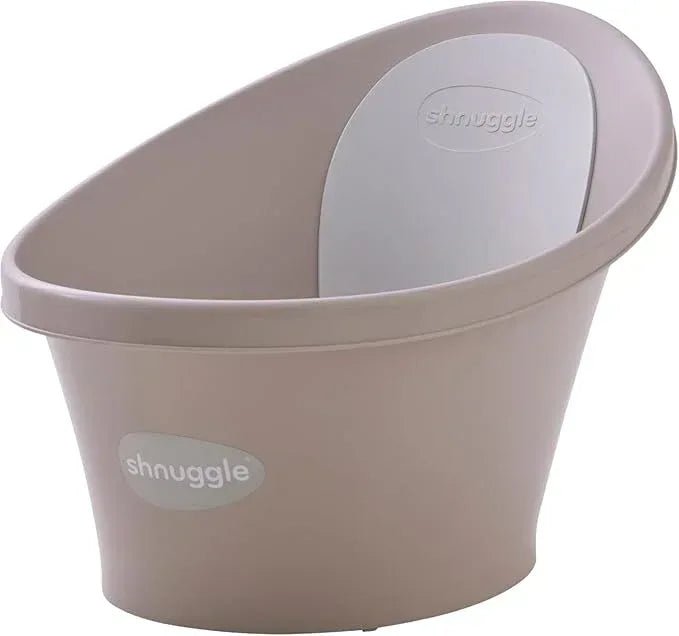 Shnuggle Newborn Baby Bath | Built in Support Bump and Soft Backrest | Suitable from Newborn | Bath Seat Support Includes Plug | Blossom Pink - Adenzo Comfies