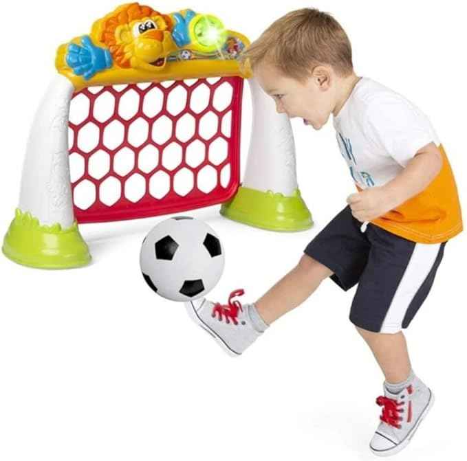 Chicco Goal League Pro Kids Football Goal, Electronic and Interactive Game, Scoreboard with Light and Sound, 3 Game Modes, Soft Plastic Children's Football Included – Toy for Children from 2 to 5 - Adenzo Comfies