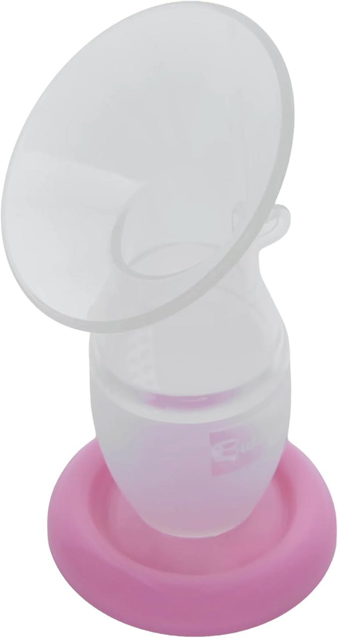Manual Bubbles Silicone Breast Pump with Suction Base – Soft Food Grade Silicone – Lightweight Milk Collector – Easy to Use & Clean