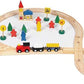Wooden Railway Set, DIY 8 Glyph Track Set Wooden Track and Train Pack Great Gift for Girls and Boys Kids Child