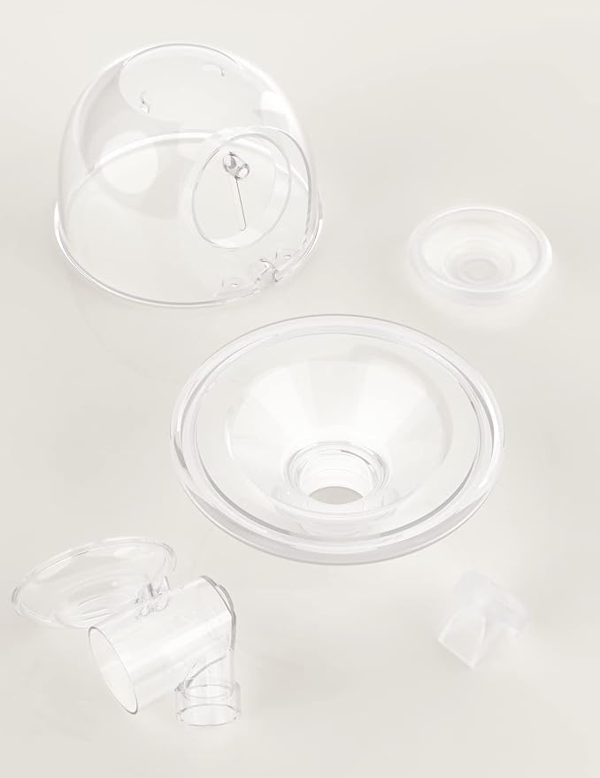 Momcozy Full Set Collector Cup for Momcozy S9 Pro/S12 Pro, NOT for S9/S12. Original S9 Pro/S12 Pro Breast Pump Replacement Accessories (180ml, with Single-Sealed Flange 24mm), Pack of 1 - Adenzo Comfies
