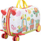 Kids Trolley Case, Ride - On Suitcase 2 in 1 Kid Luggage Organizer Waterproof Carry On Travel Bag Children's Motorcycle Trunk Storage Box - Adenzo Comfies