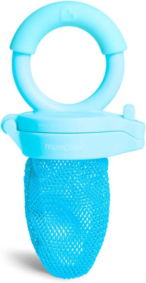 Munchkin Fresh Food Feeder, Fruit Feeder, Pacifier, Teether, Baby Teether, BPA Free Mesh Feeder for Infants, infant/baby, 6 months and above- Assorted