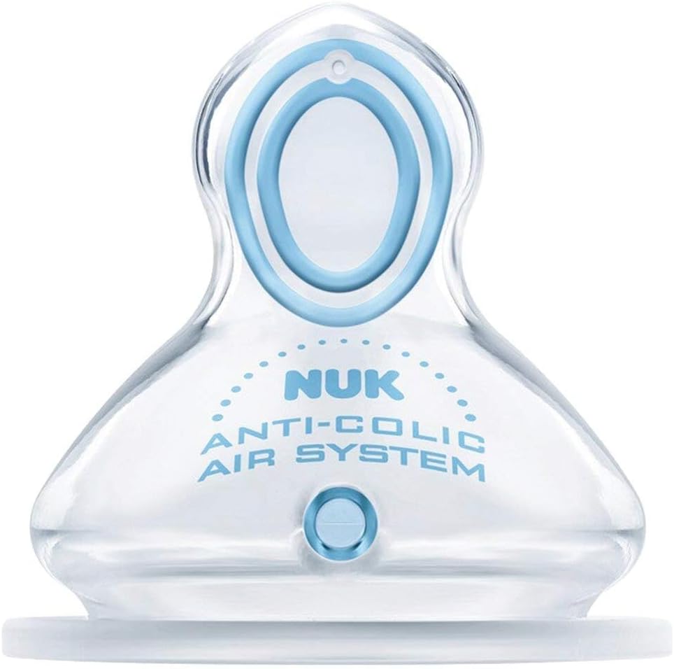 Nuk First Choice Anti-Colic Latex Teat Size  (0-6 Months) 2-Pack Orthodontic.