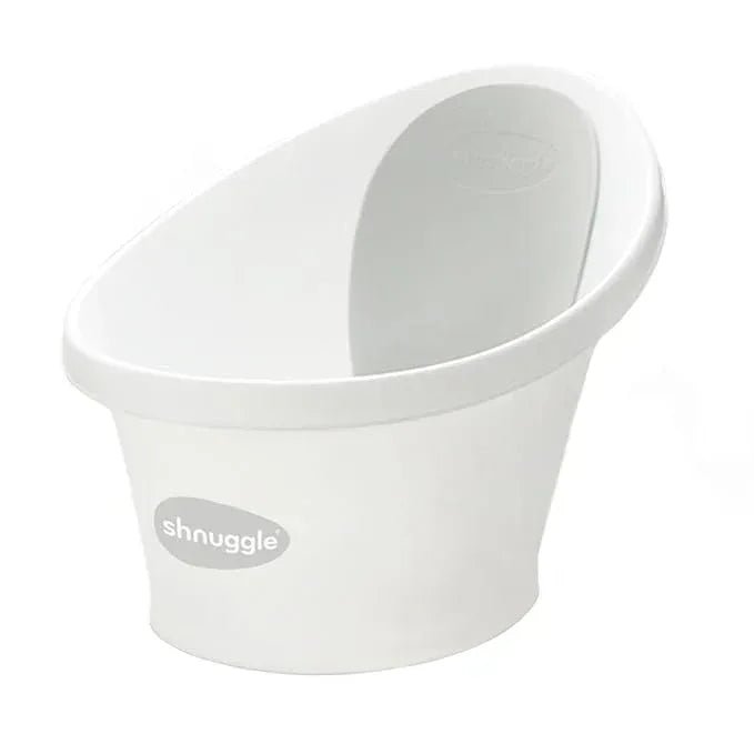 Shnuggle Newborn Baby Bath | Built in Support Bump and Soft Backrest | Suitable from Newborn | Bath Seat Support Includes Plug | Blossom Pink - Adenzo Comfies