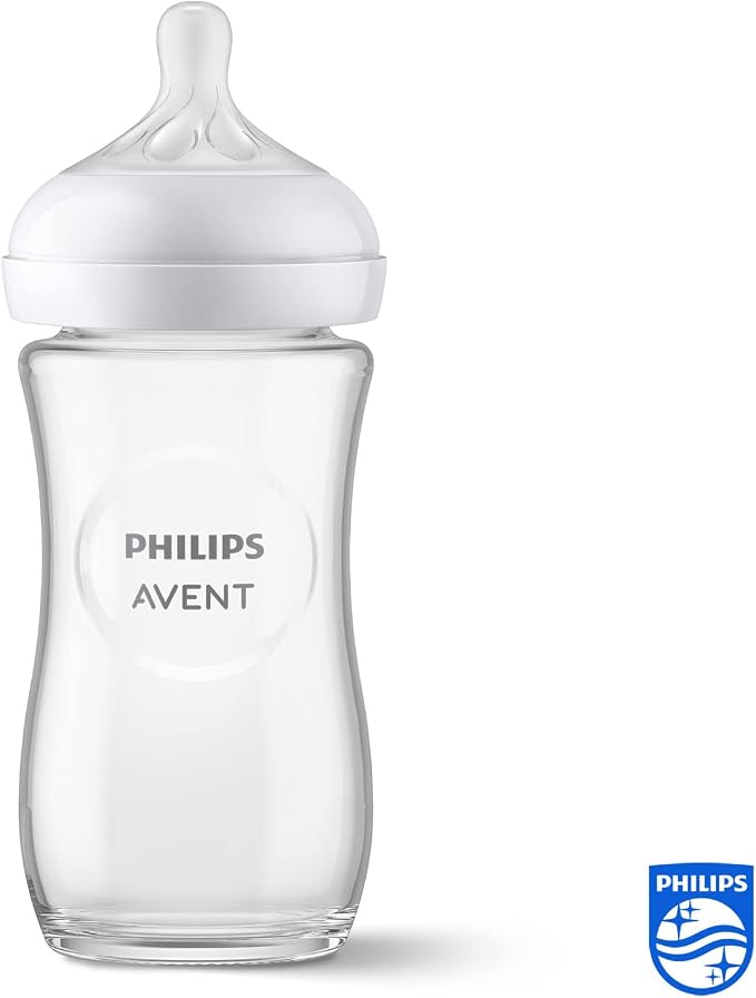 Philips Avent SCY933/01 Natural Glass Bottle with Responsive Teat 240 ml.