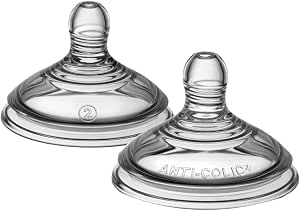 Tommee Tippee Anti-Colic Teats Natural Start & Advanced Medium (2 Pack) - Adenzo Comfies