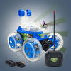 Remote Control Rechargable 360 Degree Twisting Stunt Car with Music & Lights and Charger for Kids - Adenzo Comfies