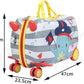Kids Trolley Case, Ride - On Suitcase 2 in 1 Kid Luggage Organizer Waterproof Carry On Travel Bag Children's Motorcycle Trunk Storage Box - Adenzo Comfies