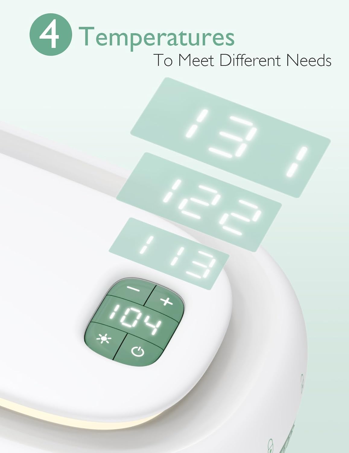 Momcozy Baby Wipe Warmer, Innovative Spring Design,Large Capacity Dispenser | Wipe Warmer with Night Light, Fast and Even Heating.