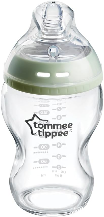 Tommee Tippee Natural Start Baby Bottle Glass Breast-Like Teat 0m+ 250ml.