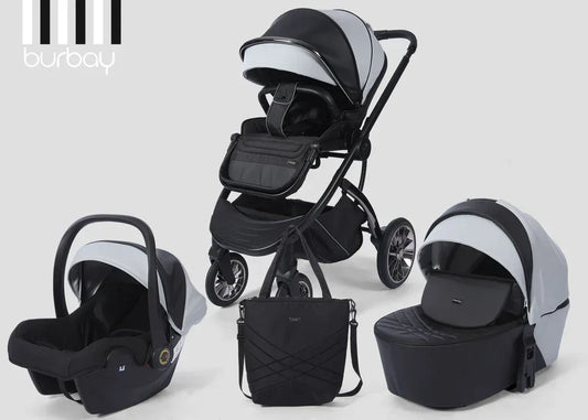 Burbay Premium 3 - in - 1 Baby Travel System (Stroller, Carrycot & Infant Car Seat) - Adenzo Comfies