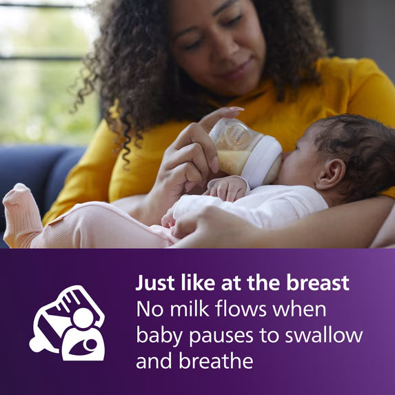 Philips Avent Natural Response Nipples, Fast Flow (Flow 4), 2-Pack, SCY964/02.
