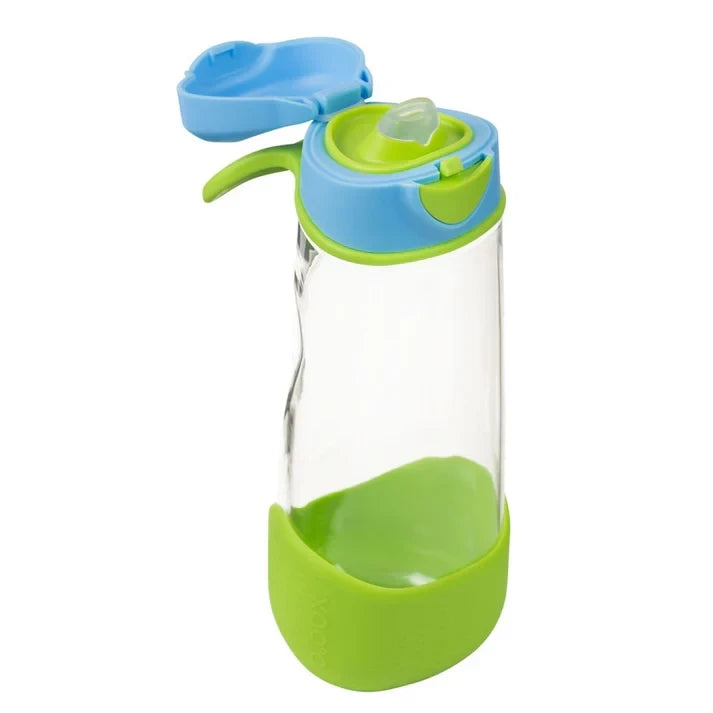 B.Box Sport Spout Kids Water Bottle 600ml | Leakproof, Durable, Easy Grip Tritan Drink Bottle with Tilt & Sip Spout