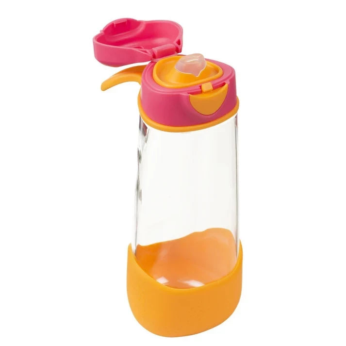 B.Box Sport Spout Kids Water Bottle 600ml | Leakproof, Durable, Easy Grip Tritan Drink Bottle with Tilt & Sip Spout