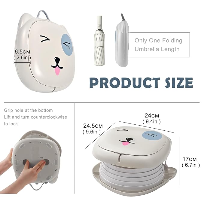 Travel Potty for Toddler Portable Foldable Potty Training Toilet for Boys Girls Baby Kids Children Indoor Outdoor - Adenzo Comfies