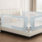 LZQ Folding Bed Barrier for Children Bed Fall Protection for Cot Bed Fall Protection Light Mint Green 1.5m.