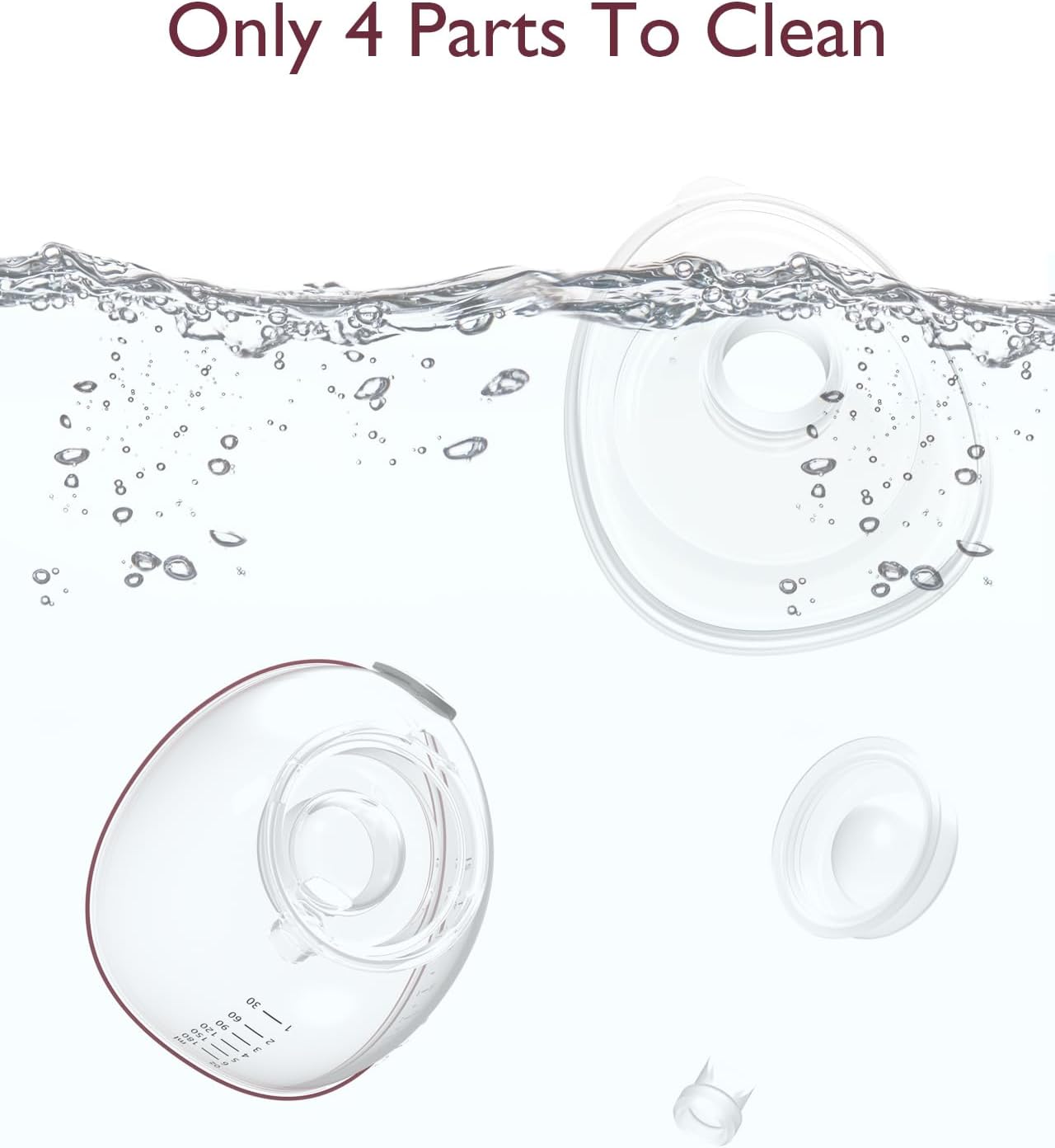 Momcozy Complete Kit for Momcozy V1 Pro/V2 Breast Pump (Max 220ml, with 27mm Double Sealed Flange)