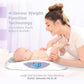 Hubble Connected Grow Smart Digital Baby Weighing Scale for Newborn Babies & Infants, Large LCD Display, Soft Changing Pad, 4-Sensor Technology, Tare & Hold Function.