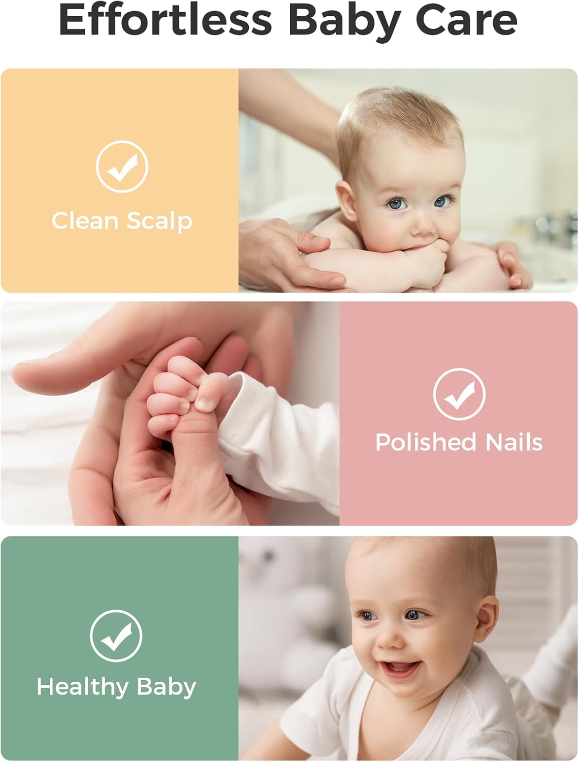 Momcozy Core Baby Kit, Baby Shower & Registry Essential Kit for Grooming&Health&Cleansing Care, Includes Nail File Kits, Nasal Aspirator, Gas Relief Tubes, Bath Brushes, Toothbrush, Comb, Storage Case - Adenzo Comfies