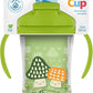 Dr. Brown’s Milestones Insulated Sippy Cup with Straw and Handles, Green Mushrooms, Spill-Proof Tumbler with Lid, 10 oz/300 mL, BPA Free, 12m+. - Adenzo Comfies