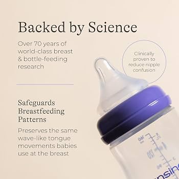 Lansinoh Anti Colic Baby Bottle 160 ml - Slow Flow Teats. - Adenzo Comfies