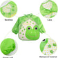 Bibs With Sleeves Baby Feeding Bibs Waterproof Long Sleeved Bib Plastic EVA Washable Weaning  Bibs Toddler Painting Apron For Toddlers Baby Boys And Girls 6 Months To 36 Months