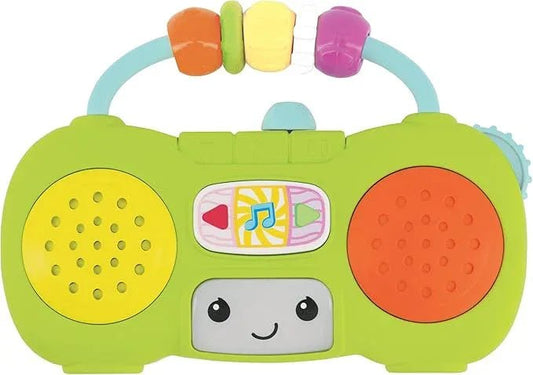 Infantino Music And Light Pretend Mini Boombox Suitable for 6 Months And Above - Adenzo Comfies