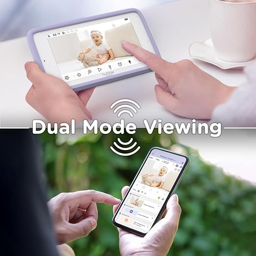 Nursery Pal Cloud Touch Smart Baby Monitor – White (5” HD Touchscreen, Wi-Fi Enabled)