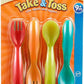TOMY The First Years Take & Toss Flatware for Kids, 16 Pieces, Multicolor - Adenzo Comfies