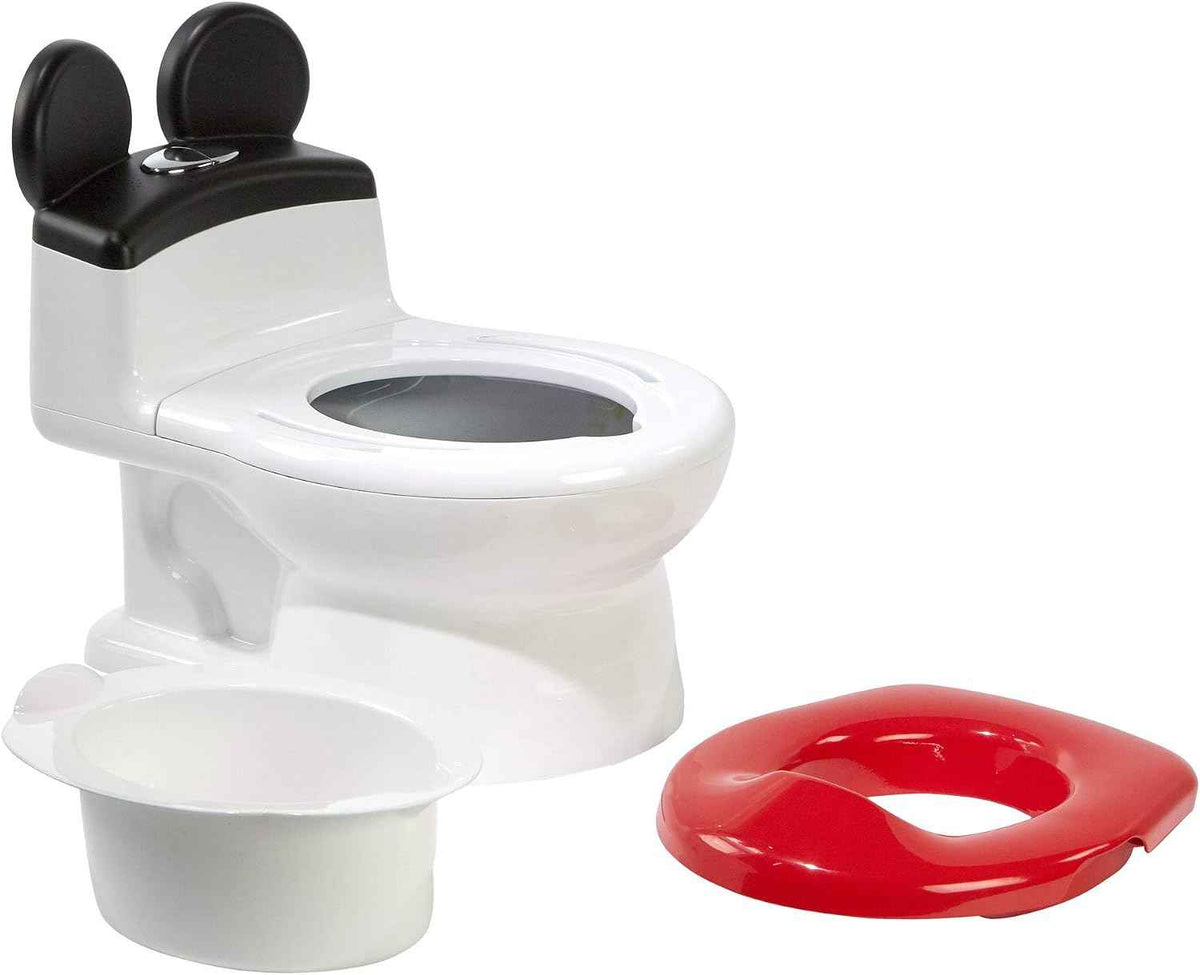 The First Years Disney Mickey Mouse Potty Training Toilet Seat - Portable 2-in-1 Attachment for Toddlers 18 Months and Up