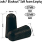 Mack's Blackout Soft Foam Earplugs, 3 Pair - 32 dB Highest NRR, Comfortable Ear Plugs for Concerts, Jam Sessions, Nightclubs, Loud Events and Shooting Sports