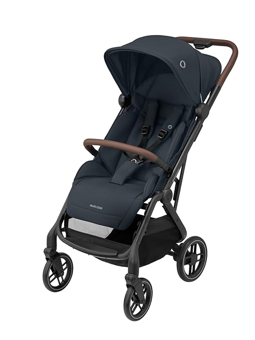 Maxi-Cosi Soho Baby Stroller, 0-4 Years, 0-22 kg, Ultra Compact Buggy, Automatic One Hand Folding Mechanism, Spacious Seat, 3 Reclining Positions, Flat Reclining Position, Essential Graphite