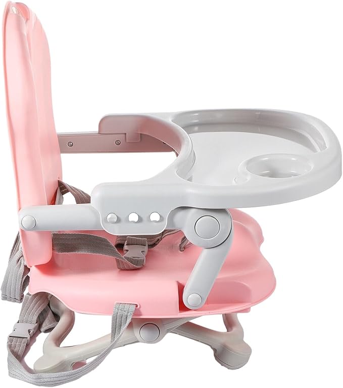 Baby Base 3 - in - 1 Booster Seat – Feeding Chair, Toddler Seat & Floor Seat with Tray, Portable & Easy Clean - Adenzo Comfies
