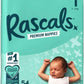 Rascals Premium Baby Diapers - Comfortable & Leak-Proof Newborn Diaper for Babies 3-5 kg - Soft & Gentle Diapers Size 1 - Pack of 54 Count. - Adenzo Comfies