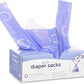 Ubbi Disposable Diaper Sacks, Lavender Scented & On The Go Waste Disposal Bags Refills Value Pack, Lavender Scented.